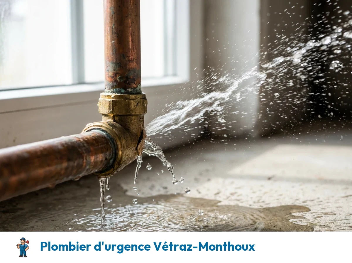 Plombier d'urgence à Vétraz-Monthoux