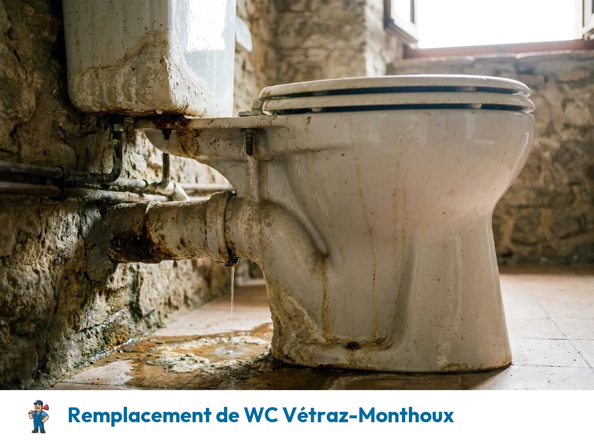 Remplacement de WC à Vétraz-Monthoux