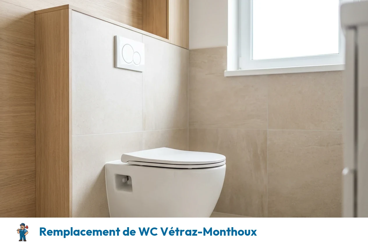 Remplacement de WC à Vétraz-Monthoux