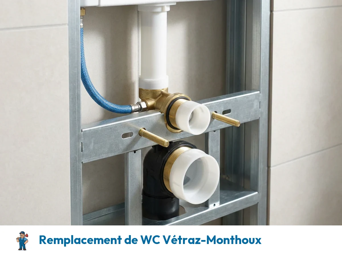Remplacement de WC à Vétraz-Monthoux