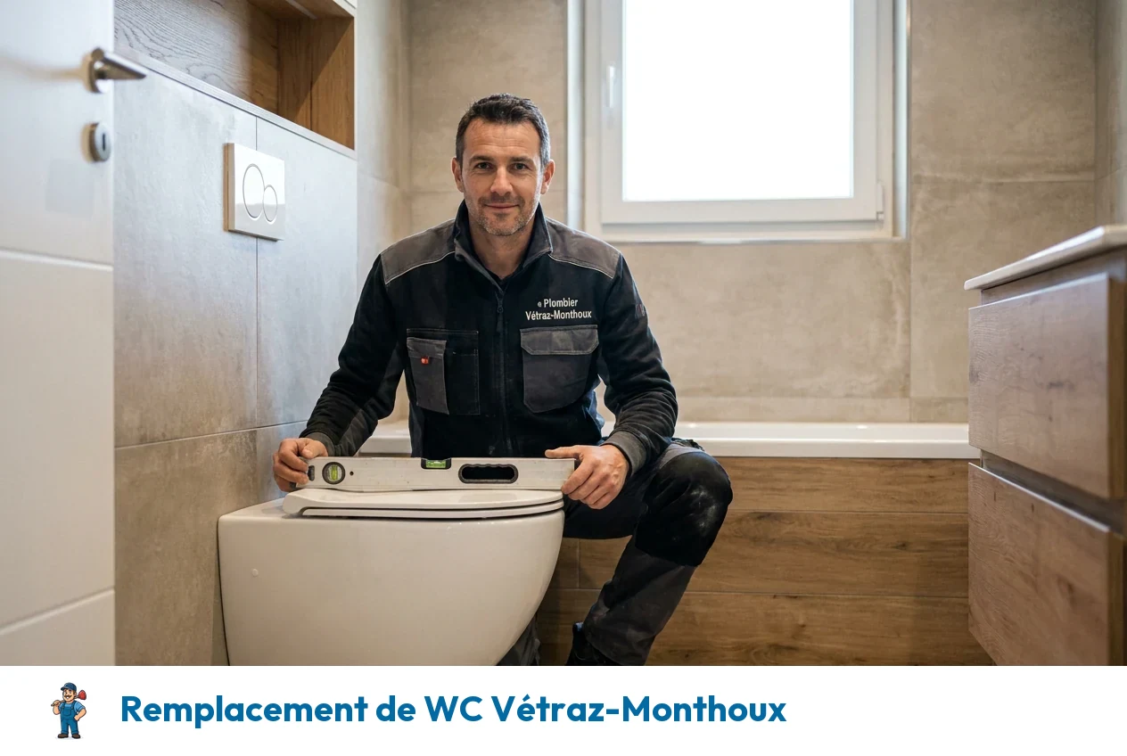 Remplacement de WC à Vétraz-Monthoux